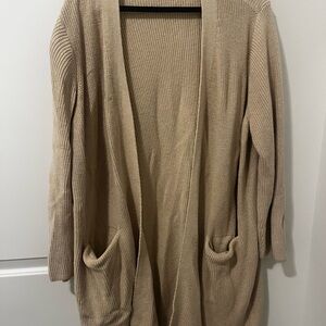 Old Navy 3X Tan Open-Front Sweater